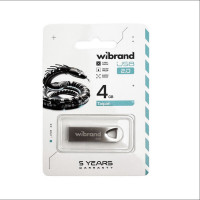 Флеш-накопичувач Wibrand USB 2.0 Taipan 4Gb Silver (Цвет Silver) - фото № 2