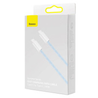 Кабель Baseus Dynamic Series Fast Charging Data Cable Type-C to Type-C 100W 2m Blue (Колір Синий) - фото № 2