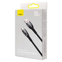 Кабель Baseus Glimmer Series Fast Charging Data Cable USB to Type-C 100W 2m Black (Колір 7073) - фото № 2