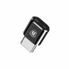 Адаптер Baseus Micro Female To Type-C Male Adapter Converter Black - № 2