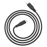 Кабель ACEFAST C3-01 Type-C to iP 3A, 30W, TPE, TPE connectors, Black (Цвет Черный) - фото № 2