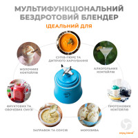 Портативний блендер ENJOY BLEND 63738318 голубий (Цвет блакитний) - фото № 4