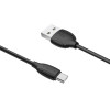 Кабель BOROFONE BX19 USB to Type-C 3A, 1m, PVC, TPE connectors, Black (7073)- № 2