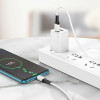 Кабель BOROFONE BX79 Type-C to Type-C 3A,60W, 1m, silicone, silicone connectors, White (Белый)- № 3