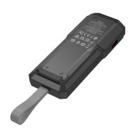Зовнішній акумулятор BOROFONE BJ54 Graceful 22.5W+PD20W fully compatible flashlight power bank (10000mAh) Black (Цвет 7073) - фото № 3