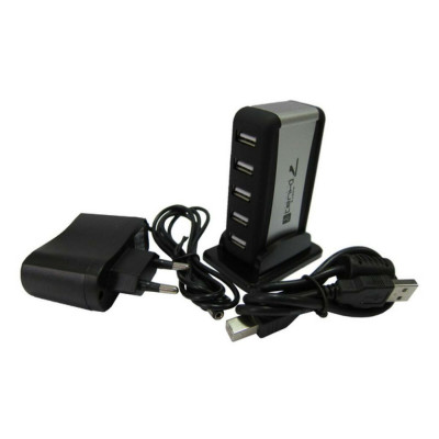 USB-Hub Lapara LA-UH7315 USB 2.0, 7 USB-port with power supply 2А/5В Black - изображение 1