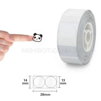 Етикетки NIIMBOT TT14*28-220 Round Transparent For D11/D110/D101/H1S (A2G88778901) (Колір Transparent) - фото № 2