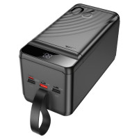 Зовнішній акумулятор HOCO J123D Element 22.5W+PD20W fully compatible power bank with digital display(90000mAh) Black (Цвет Черный) - фото № 4