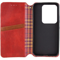 Чохол-книжка для смартфона Rubic Leather for Xiaomi Redmi Note 13 Pro 4G Red (Колір 30786) - фото № 3
