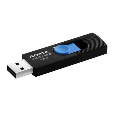 Flash A-DATA USB 3.0 AUV 320 64Gb Black/Blue - изображение 1