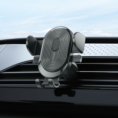 Тримач для мобільного BOROFONE BH84 Experience one-button car holder(air outlet) Black (BH84B) - изображение 8