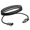 Кабель Baseus Rhythm Bent Connector Audio and Cable For iP 1.2m Black - зображення 3