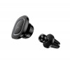 Автотримач для телефона HOCO H72 Crown magnetic car holder (air outlet) Black Metal Gray (Black)- № 4