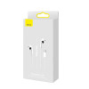 Навушники Baseus Encok Type-C lateral in-ear Wired Earphone C17 White (Белый)- № 7