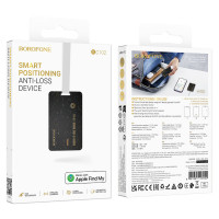 Трекер BOROFONE BC102 Search card type intelligent positioning anti-lost device Black (Колір 7073) - фото № 2