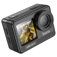 Екшн камера HOCO DV103 Dual color screen sports camera Black (Цвет 7073) - фото № 2