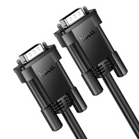 Кабель HOCO US11 VGA male to VGA male HD data cable(L=2M) Black (Цвет 7073) - фото № 3