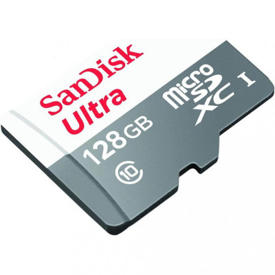 microSDXC (UHS-1) SanDisk Ultra 128Gb class 10 A1 (100Mb/s) (adapter SD) (SDSQUNR-128G-GN3MA) - изображение 2