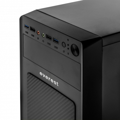 Корпус Everest 6116 - 400w 12cm MATX, 2xUSB3.0+2xUSB2.0 - изображение 4