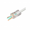 Конектор наскрізний RJ45 Cat.5E (100 шт) (прозорий) GreenVision - № 1