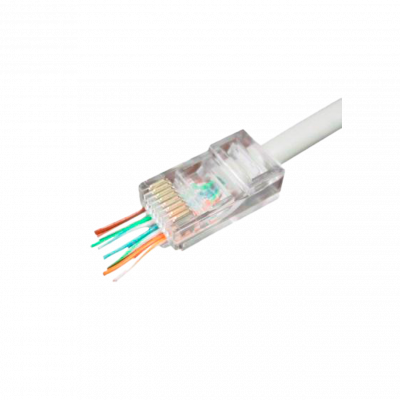 Коннектор сквозной RJ45 Cat.5E (100 шт)