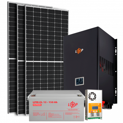 Сонячна електростанція (СЕС) 2.5kW АКБ 3.6kWh (гель) 150 Ah Стандарт - зображення 1