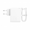 Мережевий зарядний пристрій Baseus GaN5 Pro 2 порта, USB + Type-C 100W Белый (CCGP090202) - изображение 3