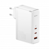 Мережевий зарядний пристрій Baseus GaN5 Pro 3 порта, USB + Type-C 140W Белый (CCGP100202)