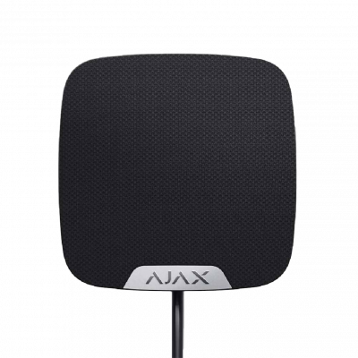 Дротова сирена для приміщень AJAX HomeSiren Fibra (black)