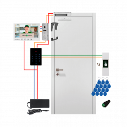 Комплект СКУД з домофоном та магнітним замком 280кг GV-509