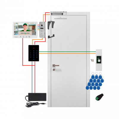 Комплект СКУД с домофоном и магнитным замком 280кг GV-509