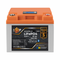 Акумулятор LP LiFePO4 12,8V - 50 Ah (640Wh) (BMS 40A/40А) пластик LCD Smart BT , Атикул LP24421 |  купить на VILKI.NET - фото № 1