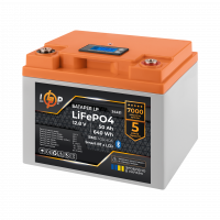 Акумулятор LP LiFePO4 12,8V - 50 Ah (640Wh) (BMS 40A/40А) пластик LCD Smart BT  - фото № 2