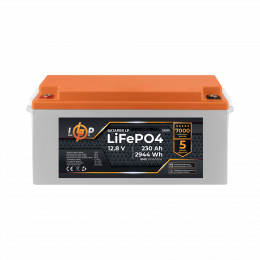 Акумулятор LP LiFePO4 12,8V - 230 Ah (2944Wh) (BMS 200A/100А) пластик Smart BT