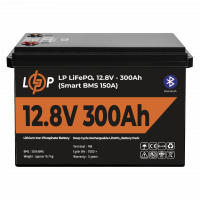 Акумулятор LP LiFePO4 12,8V - 300 Ah (3840Wh) (Smart BMS 200А) з BT пластик , Атикул LP30383 |  купить на VILKI.NET - фото № 1