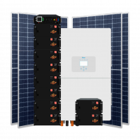Гібридна станція 50 кВт (3ф.) з LiFePO4 на 51 кВт (двосторонні панелі)