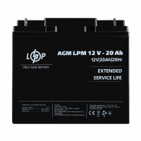 Акумулятор AGM LPM 12V - 20 Ah , Атикул LP4163 |  купить на VILKI.NET - фото № 1