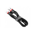 Кабель Baseus Cafule USB 2.0 to Lightning 1.5A 2M Чорний/Червоний (CALKLF-C19)