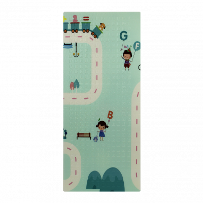 Дитячий ігровий двосторонній килимок Місто та Ведмедик 200х180х0.8см - зображення 4