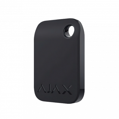 Защищенный бесконтактный брелок для клавиатуры AJAX Tag - 3 шт. (black)