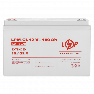 Комплект резервного живлення LP (LogicPower) ДБЖ + гелева батарея (UPS B1500 + АКБ GL 1200W) - зображення 2