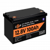 Акумулятор LP LiFePO4 12V (12,8V) - 100 Ah (1280Wh) (Smart BMS 100А) з BT пластик - № 3