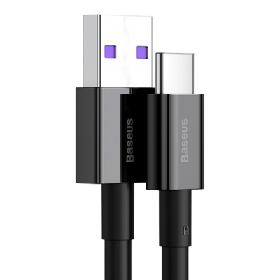 Кабель Baseus Superior USB 2.0 to Type-C 66W 2M Чорний (CATYS-A01)