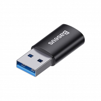 Переходник Baseus Ingenuity Mini OTG USB 3.1 to Type-C Черный (ZJJQ000101) , Атикул LP22381 |  купить на VILKI.NET - фото № 1