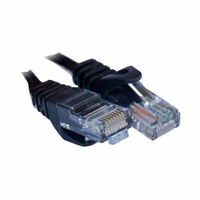 Патч-корд Gear CAT5E UTP 24 AWG 7м, чорний - зображення 1