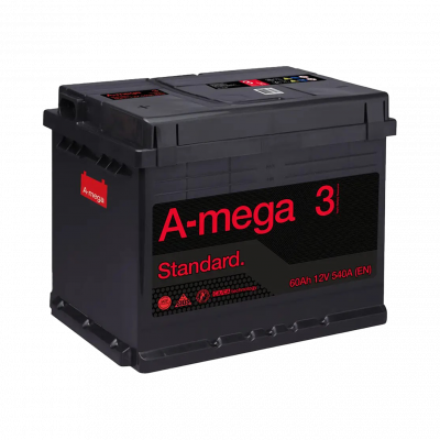 Акумулятор авто Мегатекс A-mega Standard (М3) 6СТ-60-АЗ (прав) ТХП 540