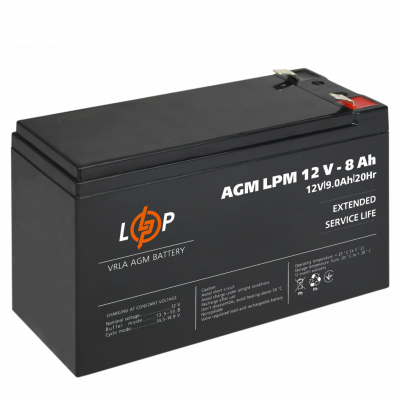 Акумулятор AGM LPM 12V - 8 Ah - зображення 2