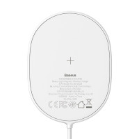 Бездротовий зарядний пристрій Baseus Light Magnetic 15W для iPhone 12 Білий (WXQJ-02)  - фото № 5