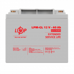 Акумулятор гелевий LPM-GL 12V - 40 Ah