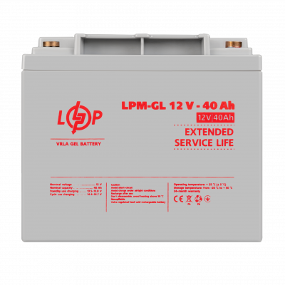 Акумулятор гелевий LPM-GL 12V - 40 Ah